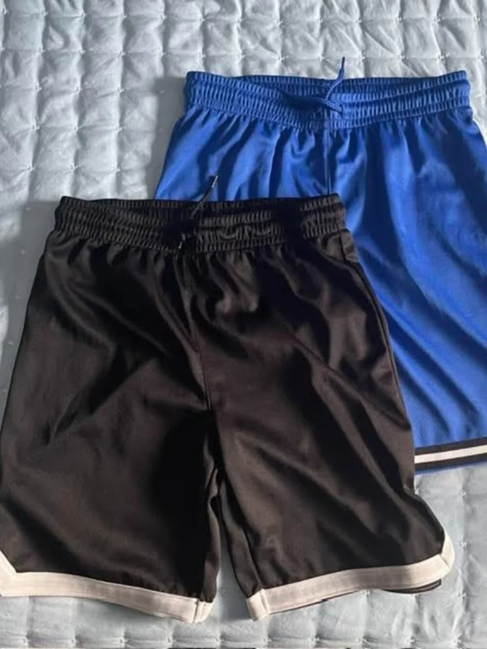 The Children's Place Boys Striped Hem Mesh Basketball Shorts 2-Pack Size 10/12